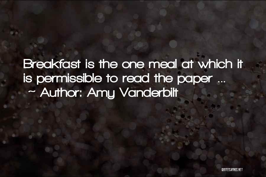 Permissible Quotes By Amy Vanderbilt