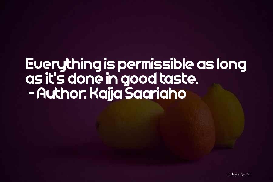 Permissible Quotes By Kaija Saariaho