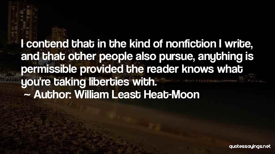 Permissible Quotes By William Least Heat-Moon