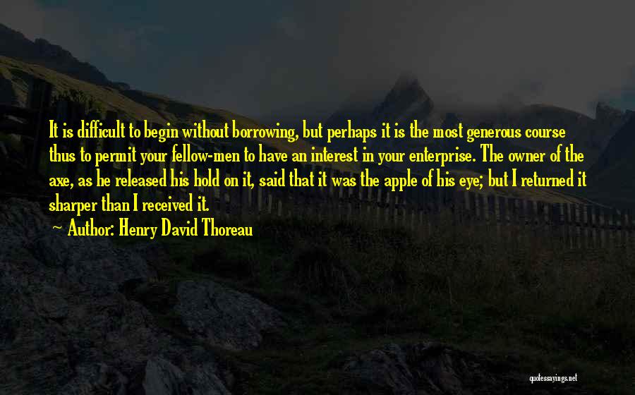 Permit Quotes By Henry David Thoreau