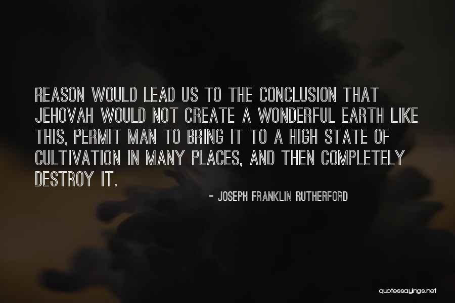 Permit Quotes By Joseph Franklin Rutherford