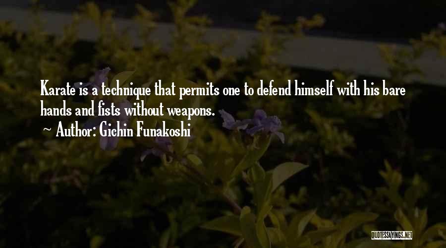 Permits Quotes By Gichin Funakoshi
