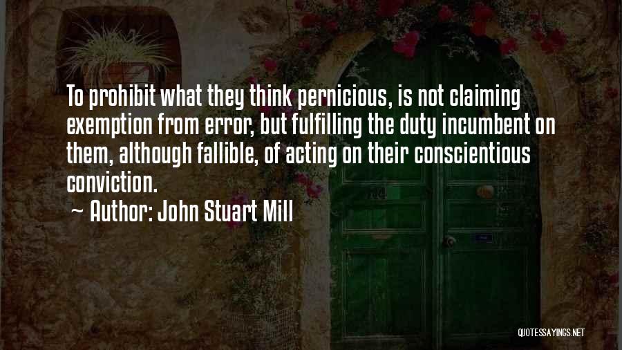 Pernicious Quotes By John Stuart Mill