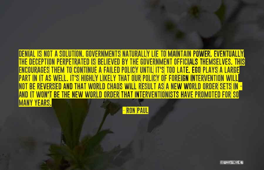 Perpetrated Quotes By Ron Paul