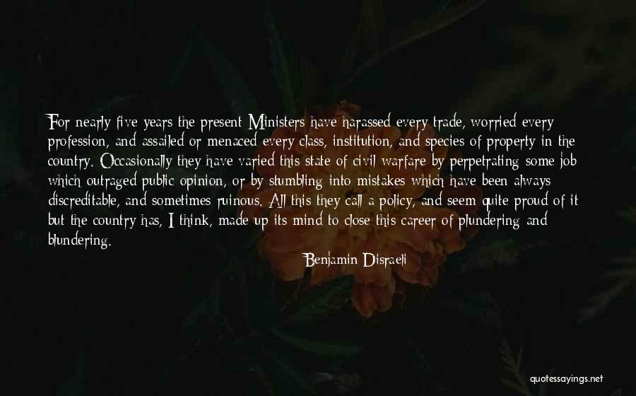 Perpetrating Quotes By Benjamin Disraeli