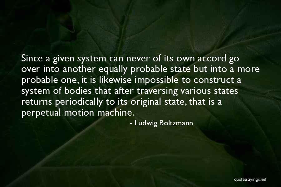 Perpetual Motion Machine Quotes By Ludwig Boltzmann Perpetual Motion Machine Quotes By Ludwig Boltzmann