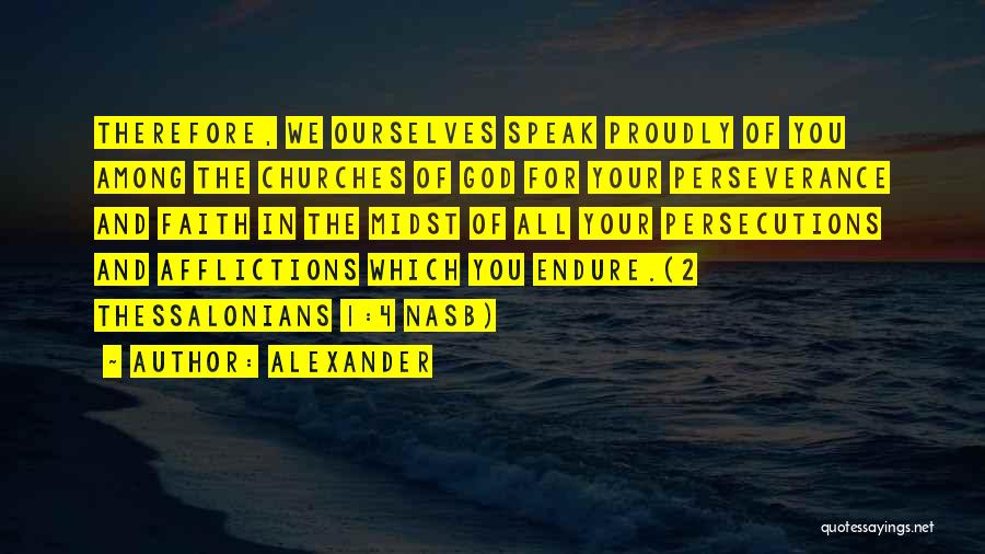 Perseverance And Determination Quotes By Alexander