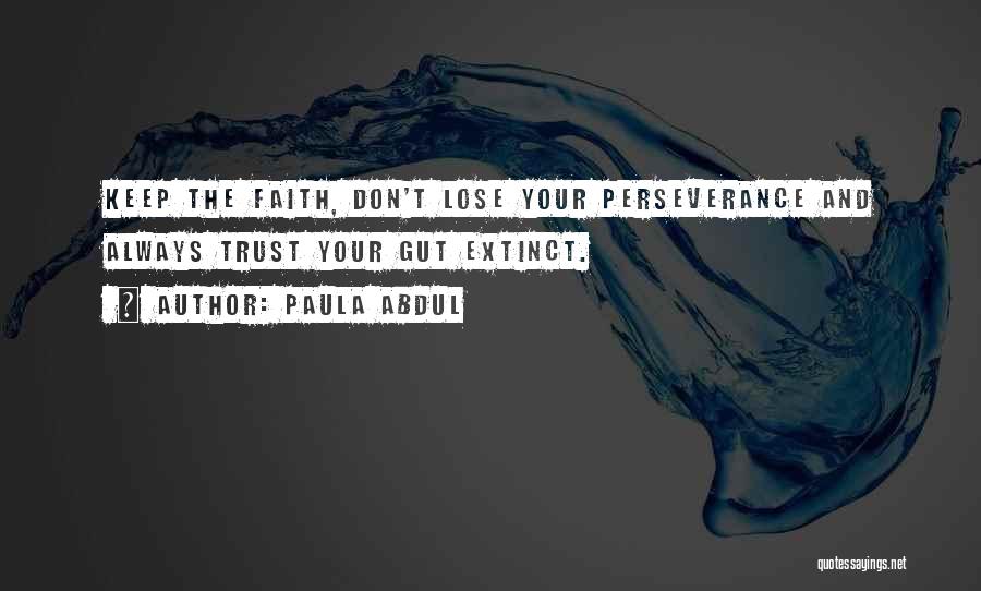 Perseverance And Faith Quotes By Paula Abdul