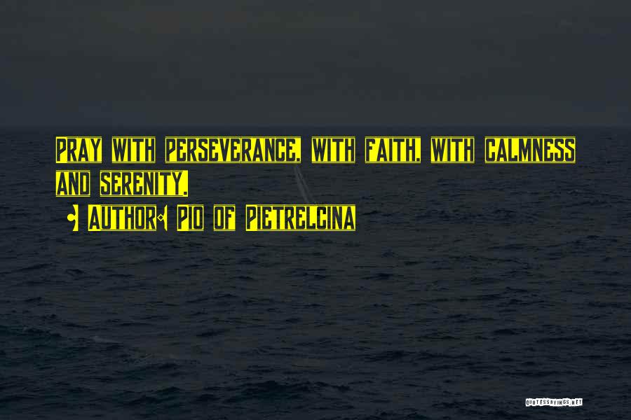 Perseverance And Faith Quotes By Pio Of Pietrelcina