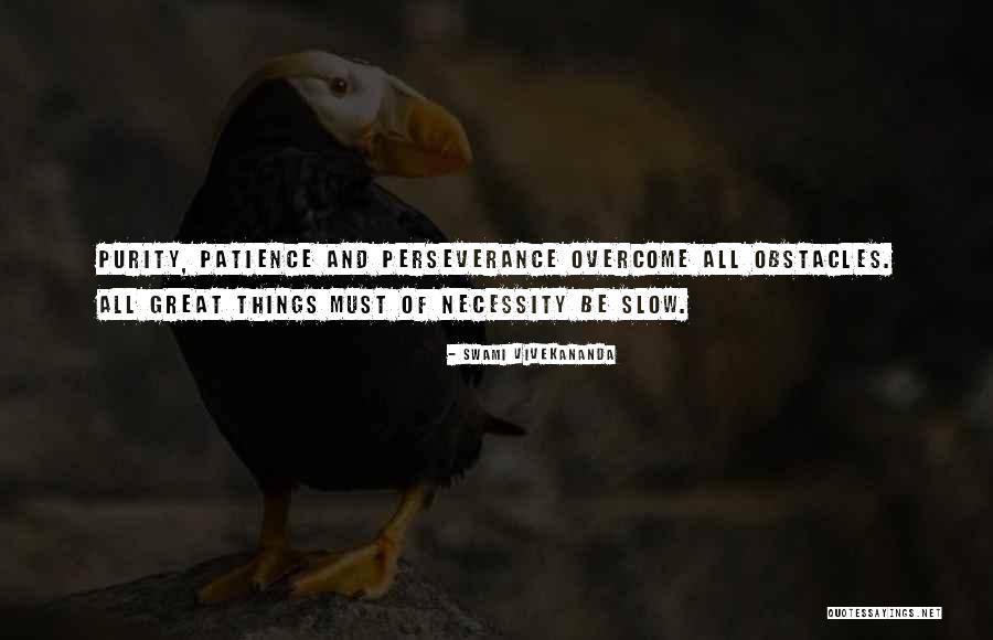 Perseverance And Overcoming Obstacles Quotes By Swami Vivekananda