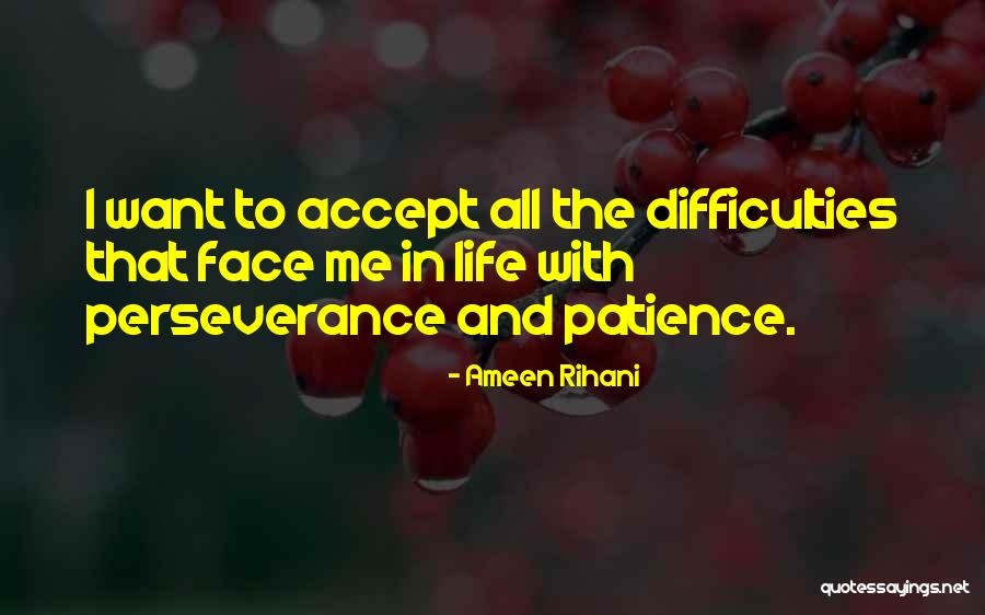 Perseverance And Patience Quotes By Ameen Rihani Perseverance And Patience Quotes By Ameen Rihani