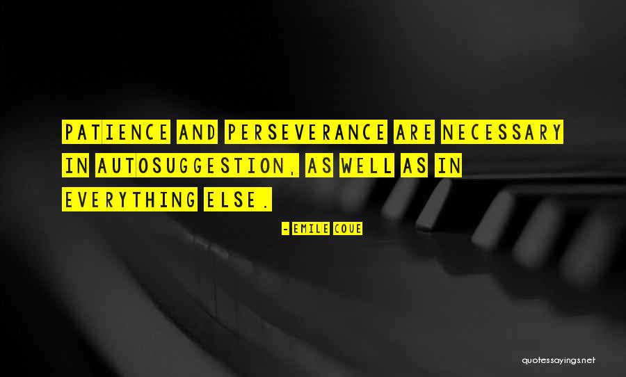 Perseverance And Patience Quotes By Emile Coue Perseverance And Patience Quotes By Emile Coue