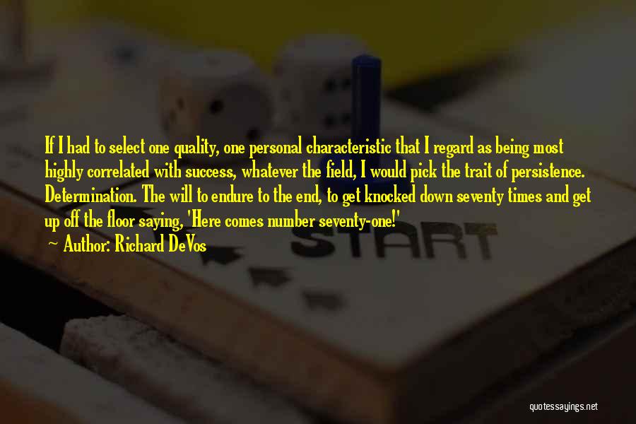 Perseverance And Persistence Quotes By Richard DeVos