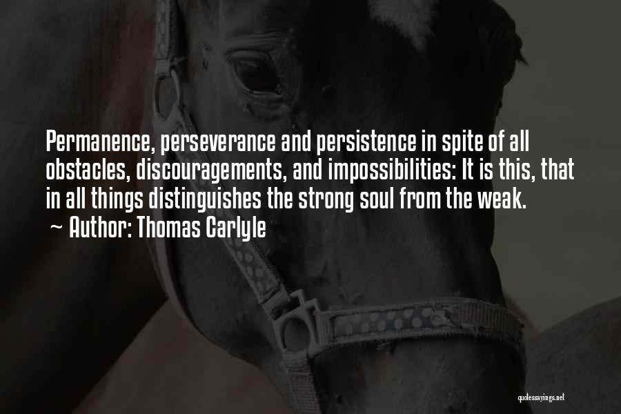 Perseverance And Strength Quotes By Thomas Carlyle