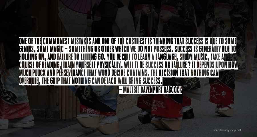 Perseverance And Success Quotes By Maltbie Davenport Babcock