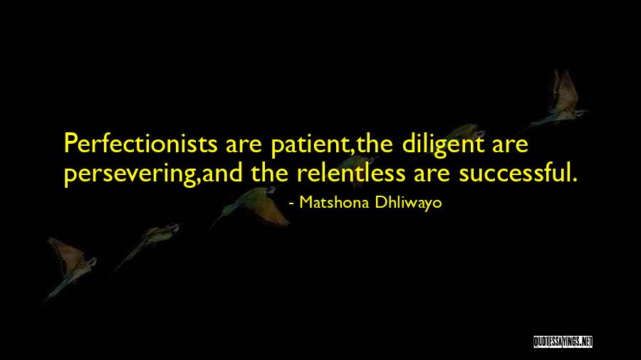 Perseverance And Success Quotes By Matshona Dhliwayo