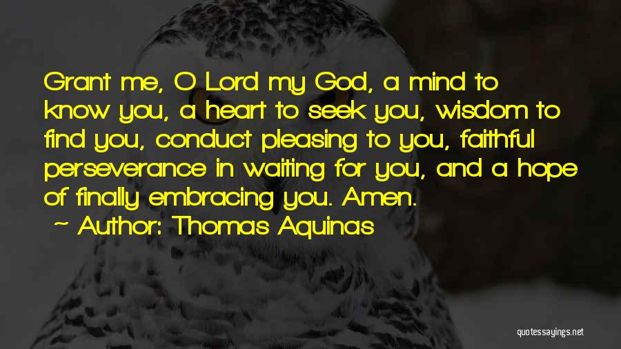 Perseverance In Prayer Quotes By Thomas Aquinas