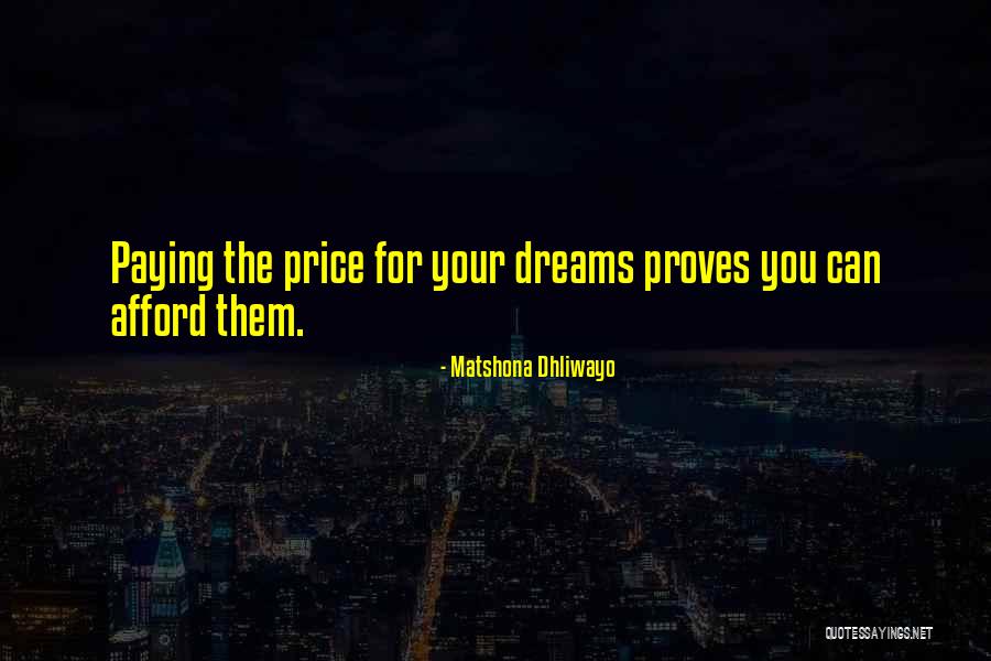 Perseverance Paying Off Quotes By Matshona Dhliwayo