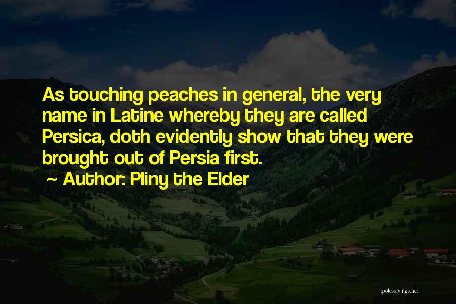 Persica Quotes By Pliny The Elder