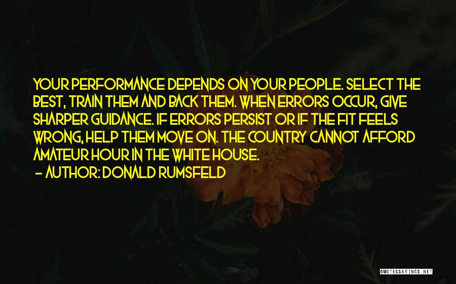 Persist Quotes By Donald Rumsfeld