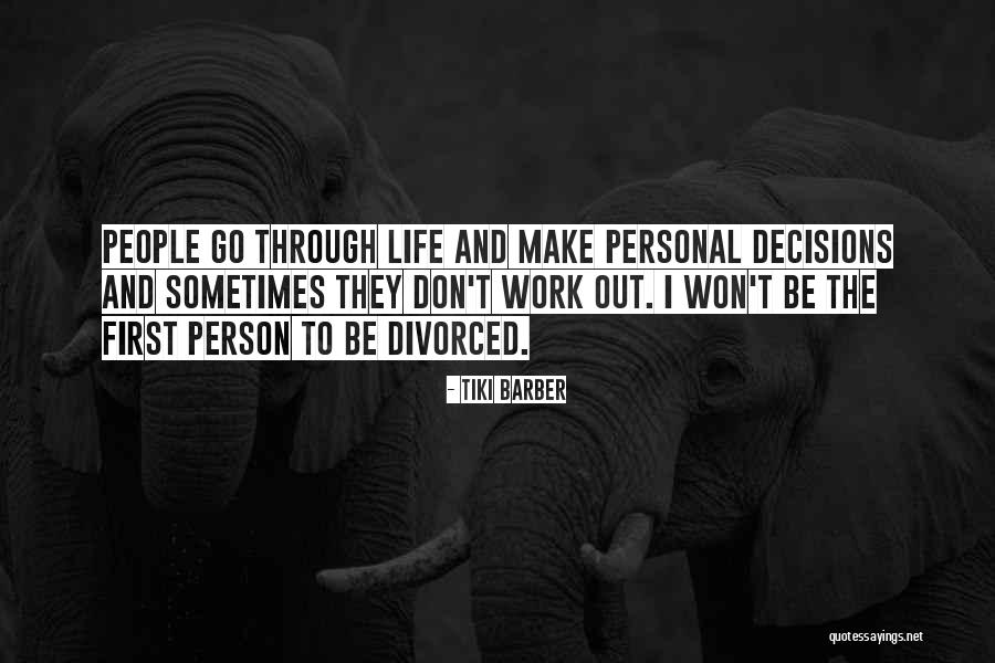 Person And Work Quotes By Tiki Barber Person And Work Quotes By Tiki Barber
