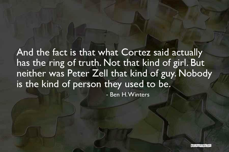 Person Has Quotes By Ben H. Winters