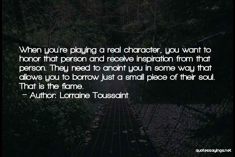 Person Of Character Quotes By Lorraine Toussaint