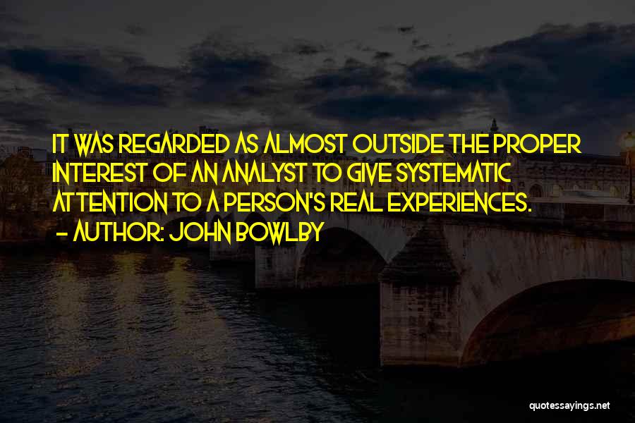 Person To Person Quotes By John Bowlby