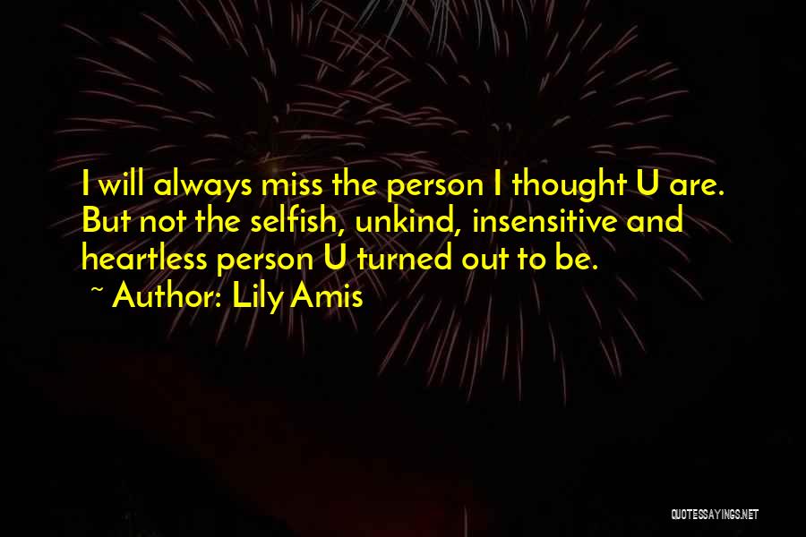 Person U Love Quotes By Lily Amis