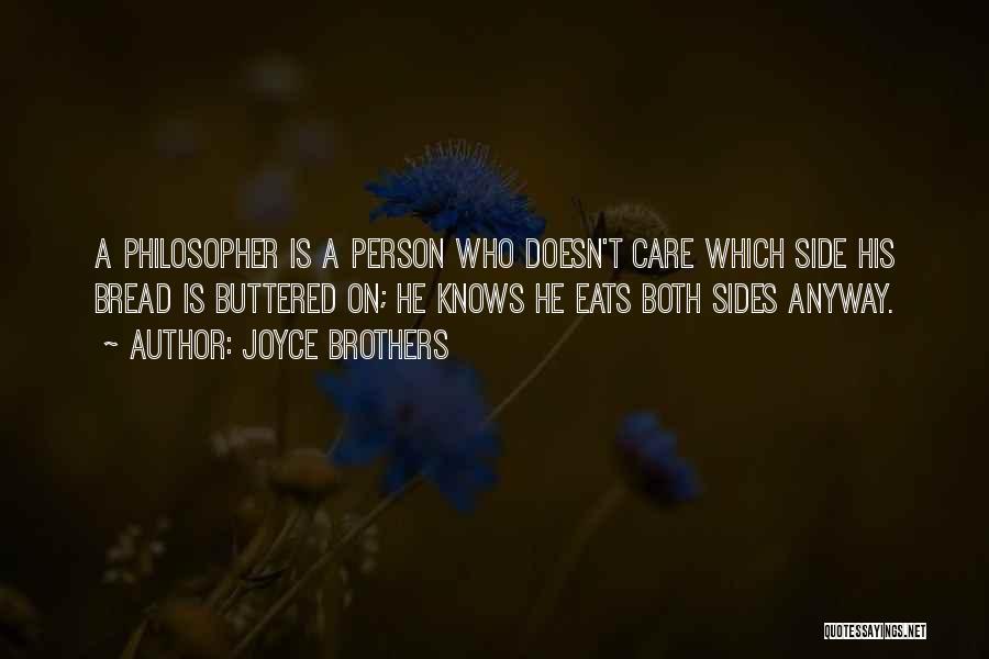 Person Who Doesn't Care Quotes By Joyce Brothers