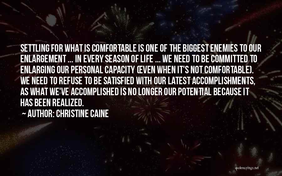 Personal Accomplishments Quotes By Christine Caine