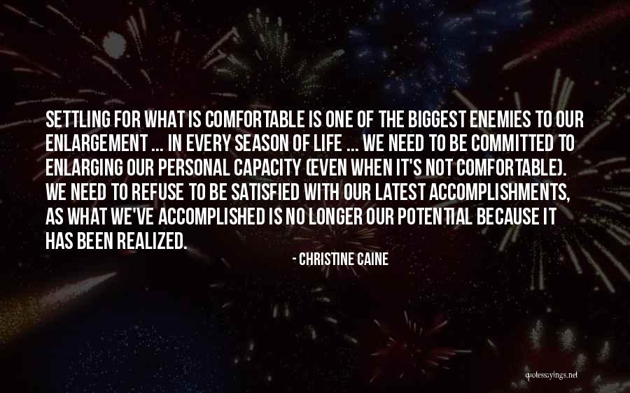 Personal Accomplishments Quotes By Christine Caine