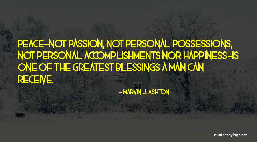 Personal Accomplishments Quotes By Marvin J. Ashton