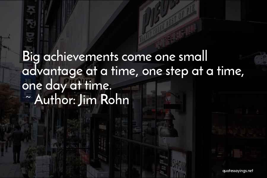 Personal Achievements Quotes By Jim Rohn