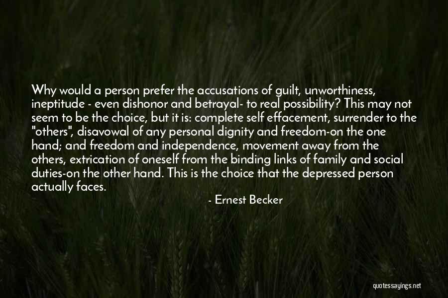 Personal Choice Quotes By Ernest Becker Personal Choice Quotes By Ernest Becker