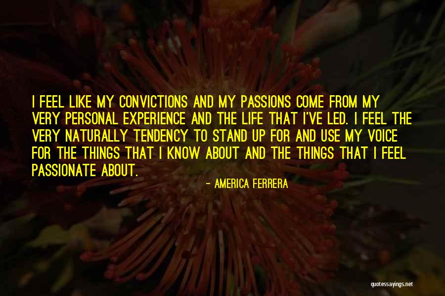 Personal Convictions Quotes By America Ferrera