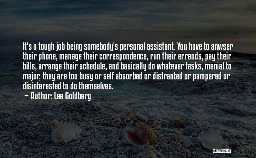 Personal Correspondence Quotes By Lee Goldberg