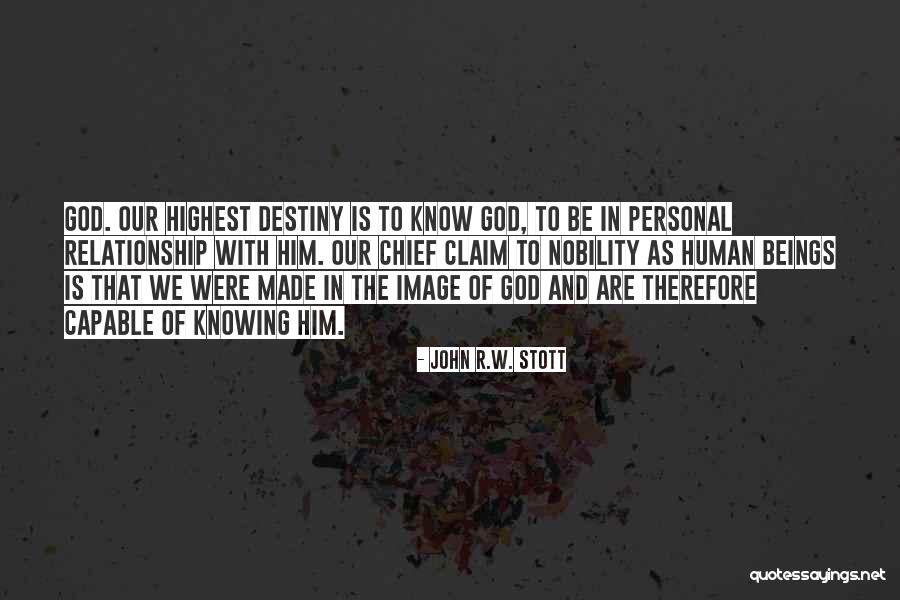 Personal Destiny Quotes By John R.W. Stott Personal Destiny Quotes By John R.W. Stott