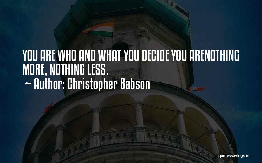 Personal Development Growth Quotes By Christopher Babson