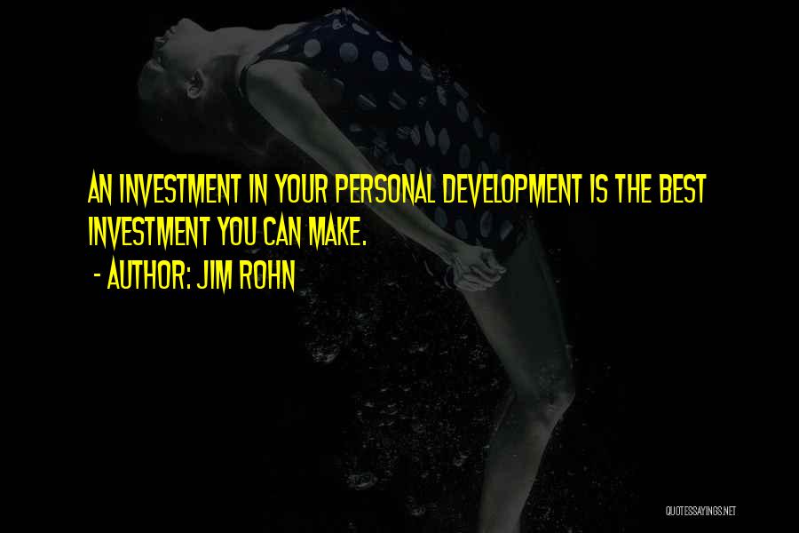 Personal Development Success Quotes By Jim Rohn