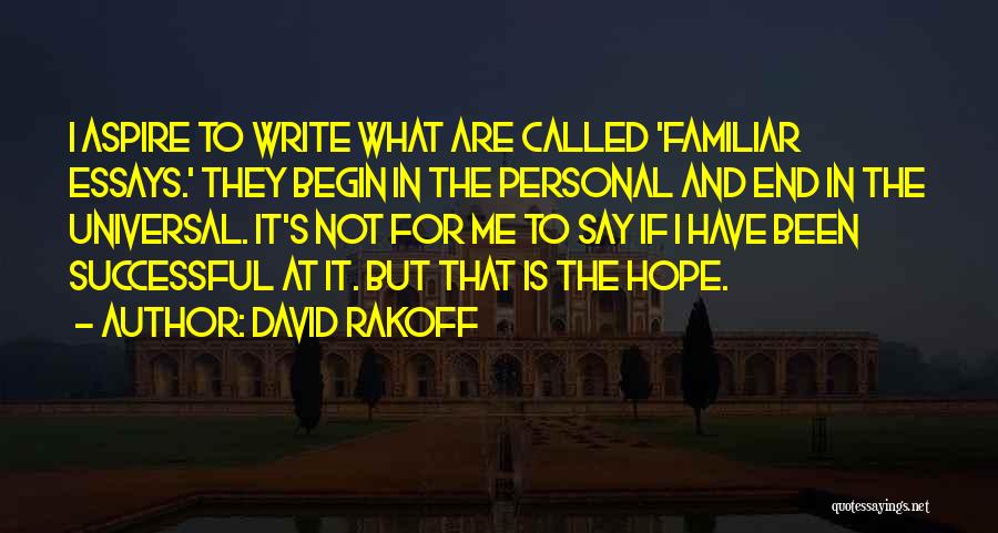 Personal Essays Quotes By David Rakoff