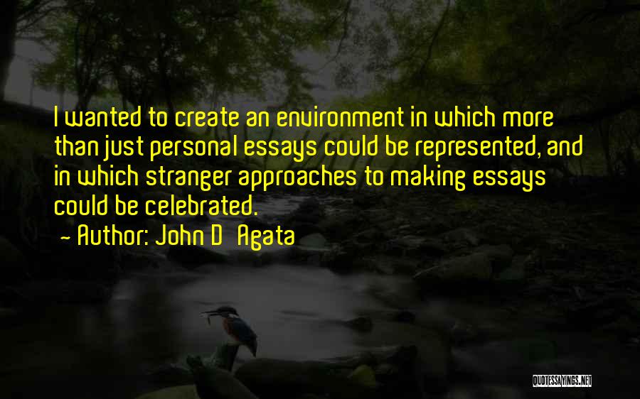 Personal Essays Quotes By John D'Agata