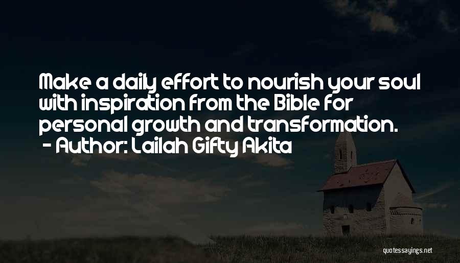 Personal Growth From The Bible Quotes By Lailah Gifty Akita
