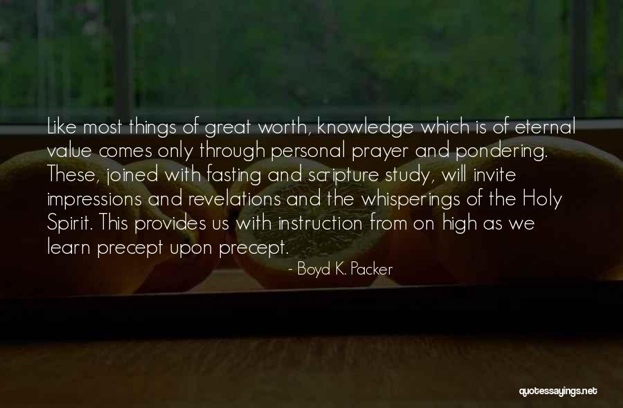 Personal Impressions Quotes By Boyd K. Packer Personal Impressions Quotes By Boyd K. Packer