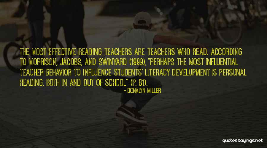Personal Influence Quotes By Donalyn Miller Personal Influence Quotes By Donalyn Miller