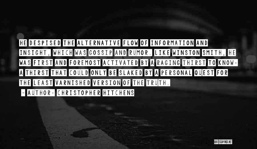 Personal Insight Quotes By Christopher Hitchens