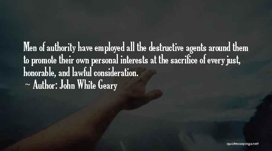 Personal Interests Quotes By John White Geary