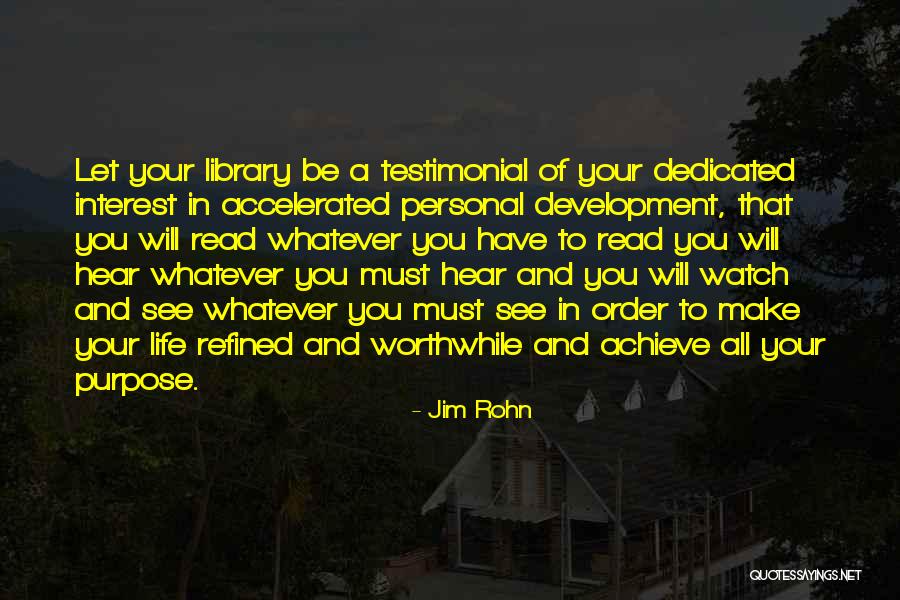 Personal Library Quotes By Jim Rohn Personal Library Quotes By Jim Rohn