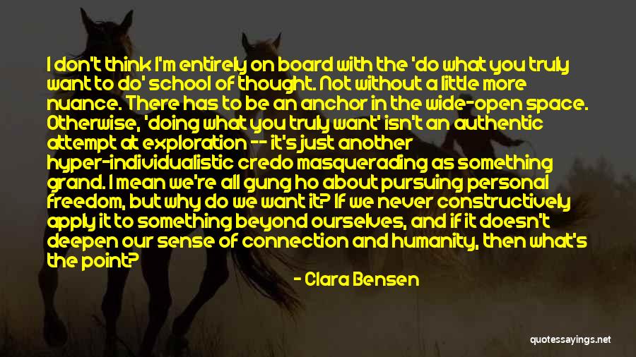 Personal Life Philosophy Quotes By Clara Bensen