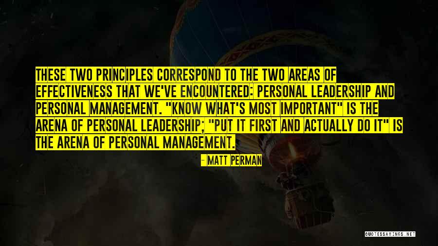 Personal Management Quotes By Matt Perman Personal Management Quotes By Matt Perman